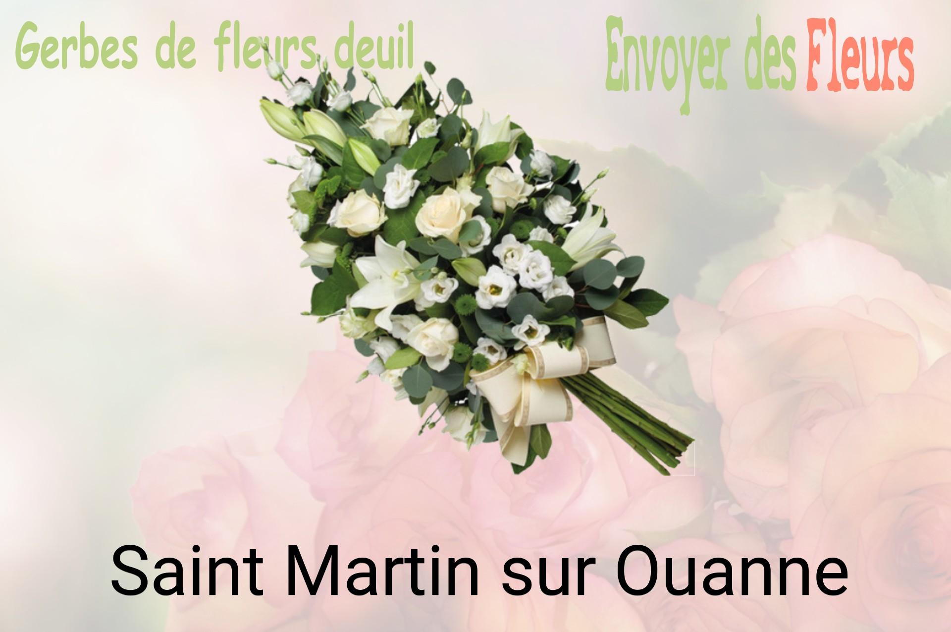 Gerbe de fleurs de deuil livrée à Saint-Martin-sur-Ouanne